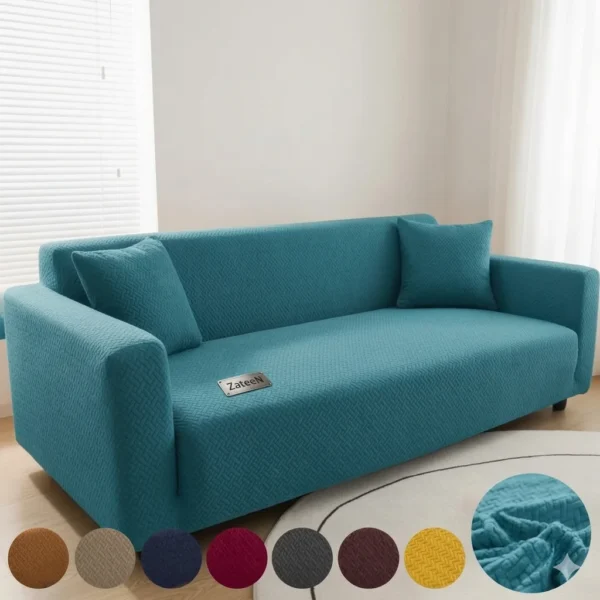 Jacquard Stripe Sofa Cover – Zink