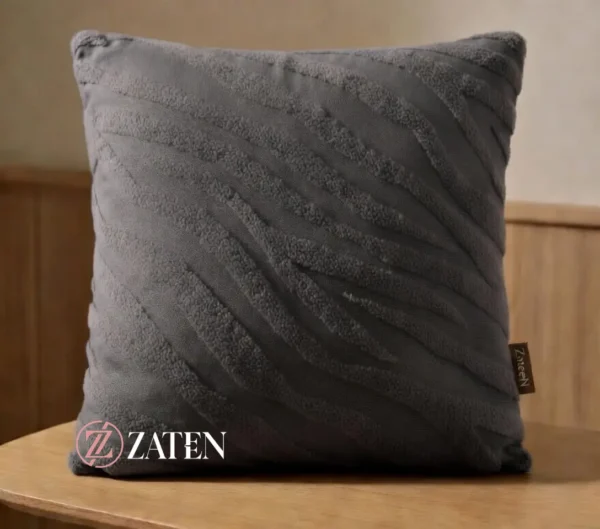Zebra Style Cushion Covers- Grey
