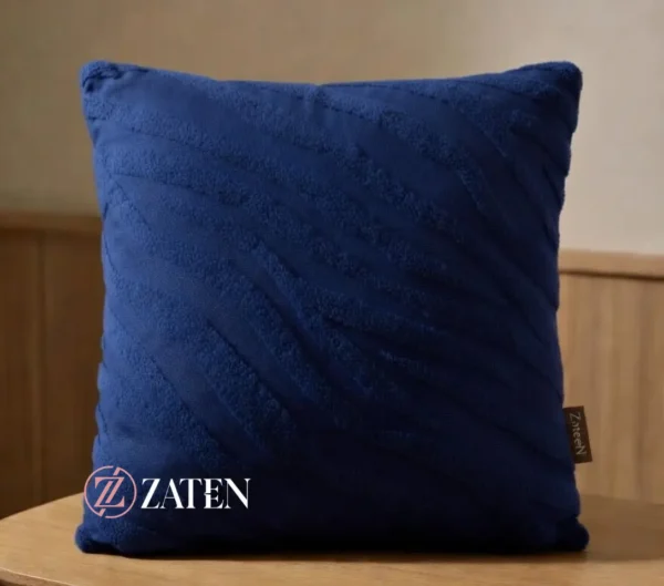 Zebra Style Cushion Covers- Blue