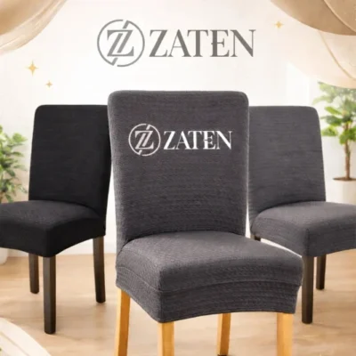 Butterfly Design Chair Cover – Grey