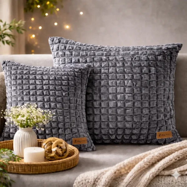 Bubble Style Cushion Covers- Grey