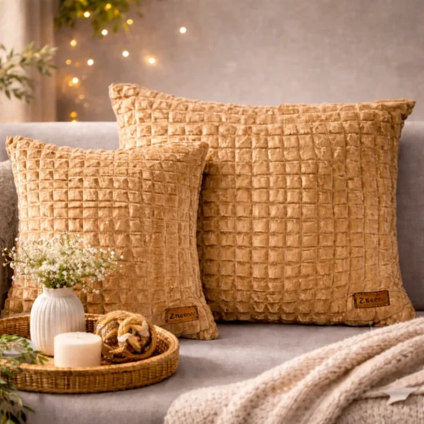 Bubble Style Cushion Covers- Skin Golden