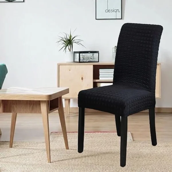 Bubble Fabric Chair Cover – Black