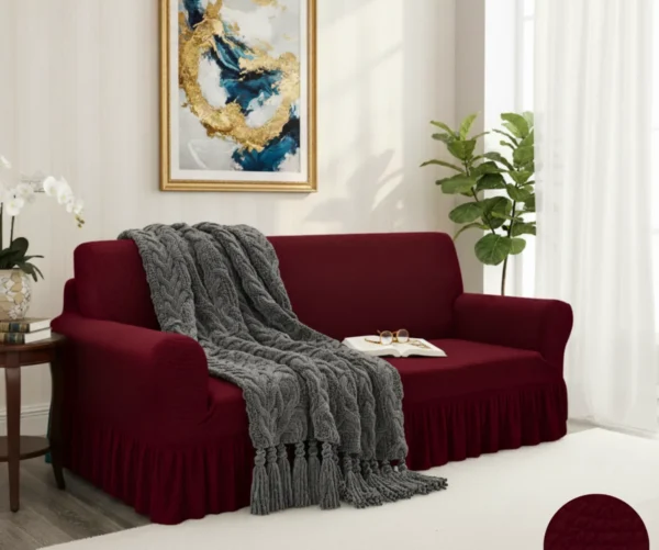 Turkish Design Mesh Covers- Mehroon