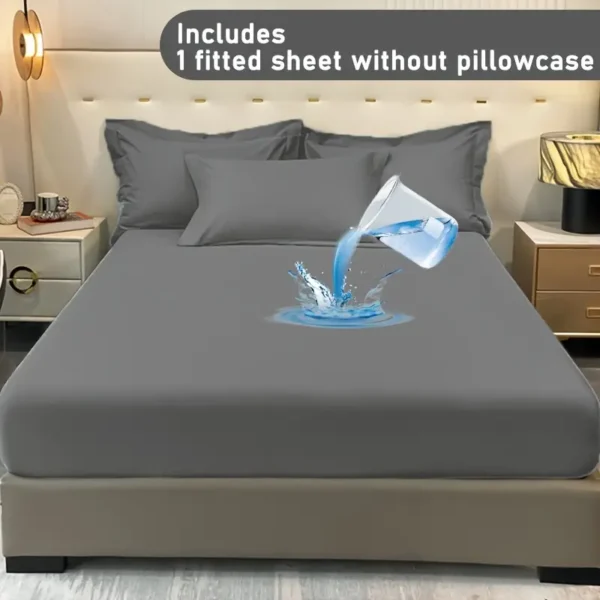 ⭐⭐⭐⭐⭐ (50,000+ Happy Customers) Jointless Recommended Terry Cotton 100% Waterproof Fitted Style Mattress Protector- Grey