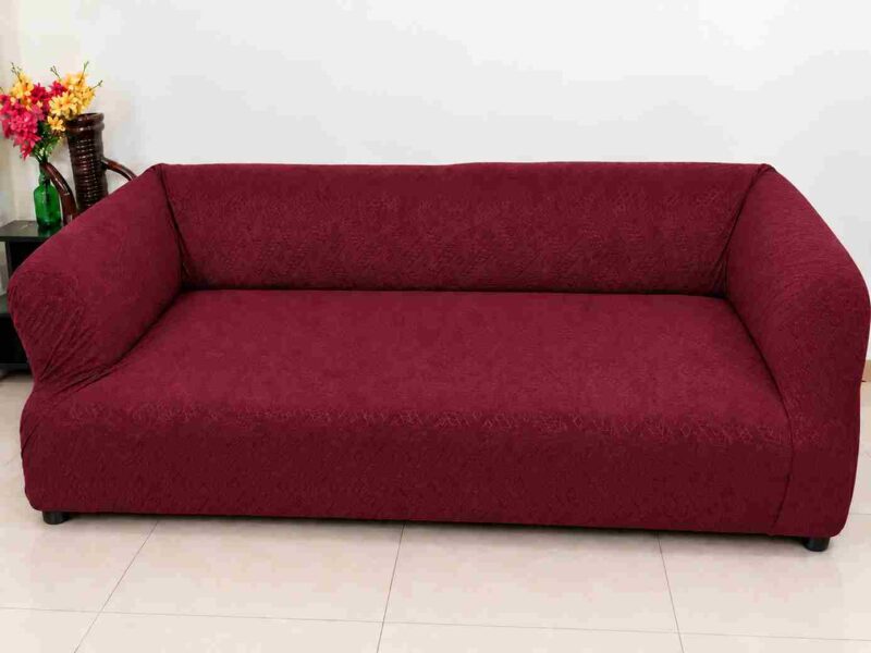 Royal Wave Sofa Covers– Mehroon