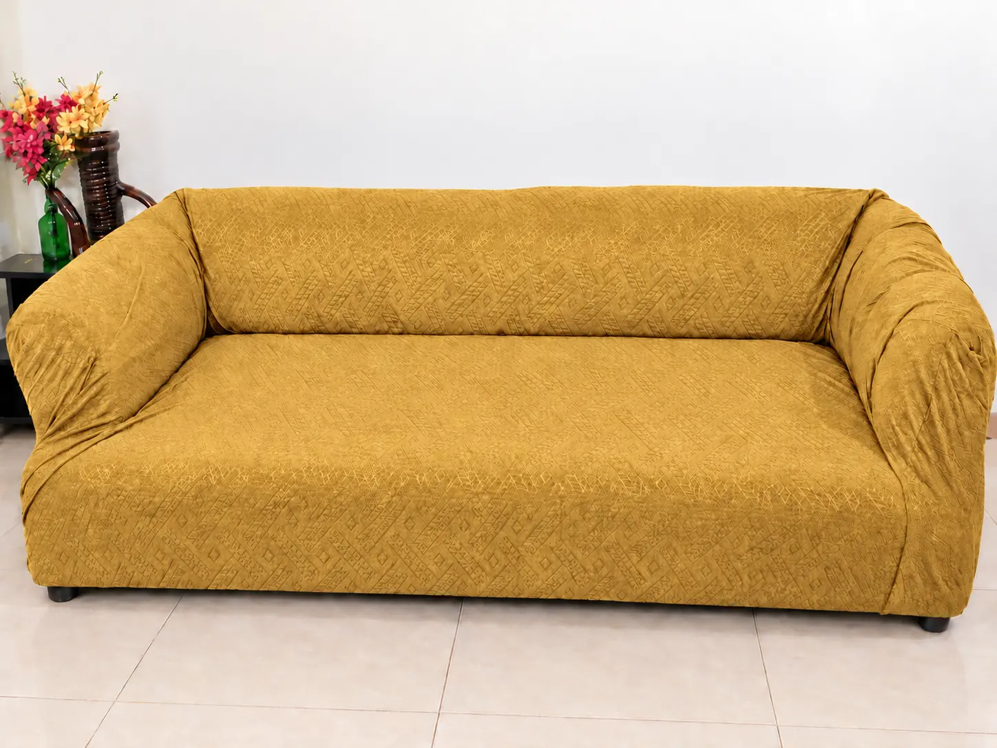 Royal Wave Sofa Covers– Golden