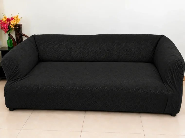 Royal Wave Sofa Covers– Black